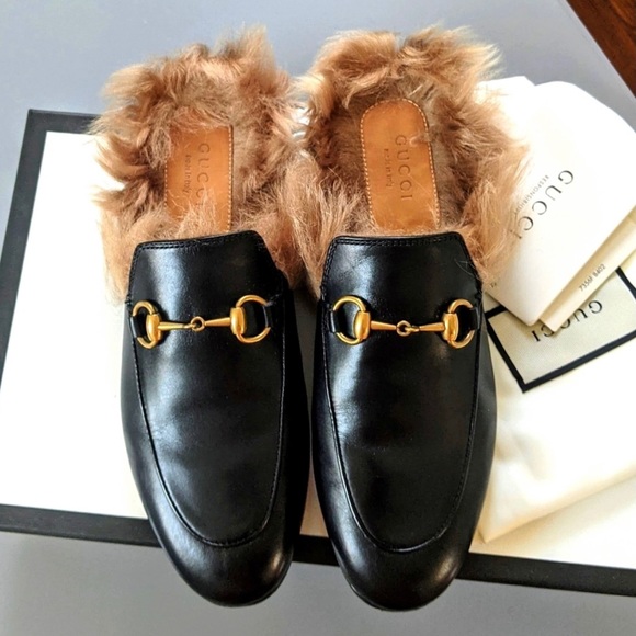 Gucci Shoes Gucci Princeton Leather Fur Loafers Poshmark